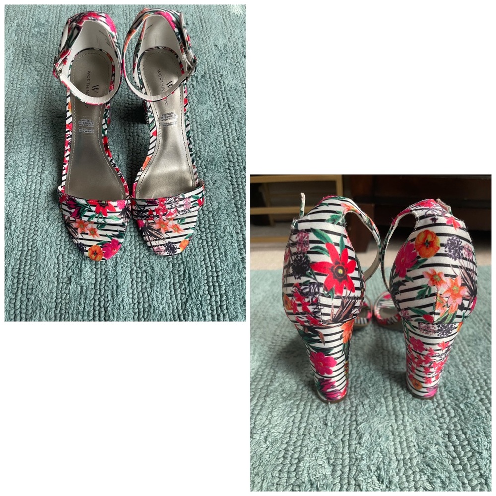 Worthington Floral Heels